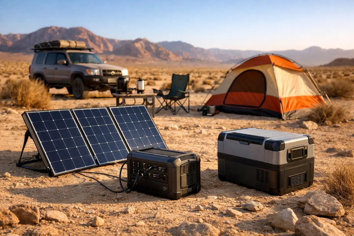 Solar Camp Power Setup for Desert Camping