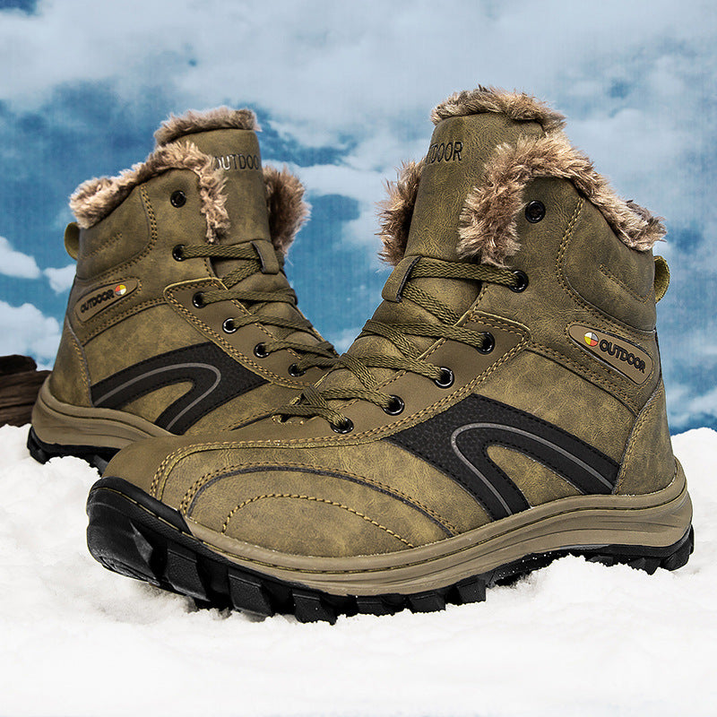 Warm Velvet Cotton Winter Hiking Boots Plus Size by Arizona Desert Gear