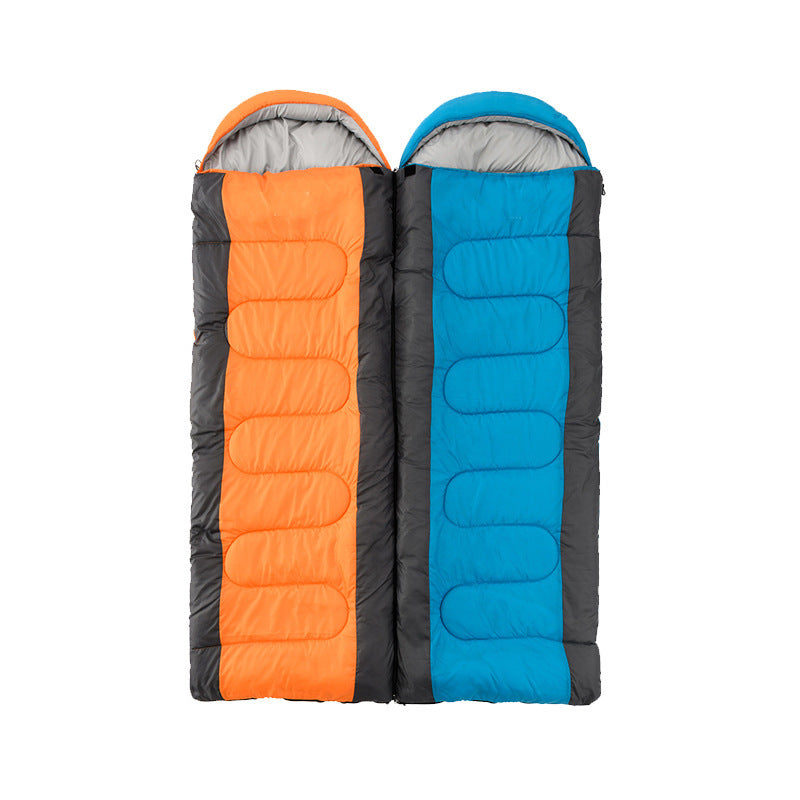 Hooded Interlocking Envelope Camping Sleeping Bag by Arizona Desert Gear