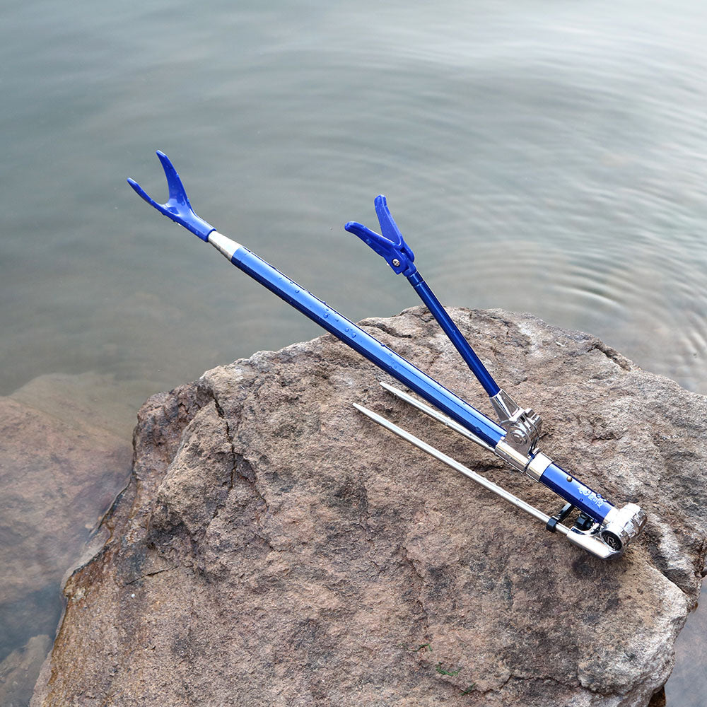 Telescopic Folding Stainless Steel Fishing Rod Holder by Arizona Desert Gear
