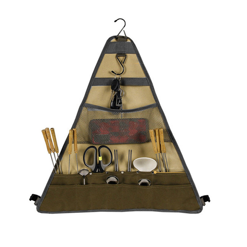 Foldable Camping Tableware Set Spatula Spoon Bag by Arizona Desert Gear