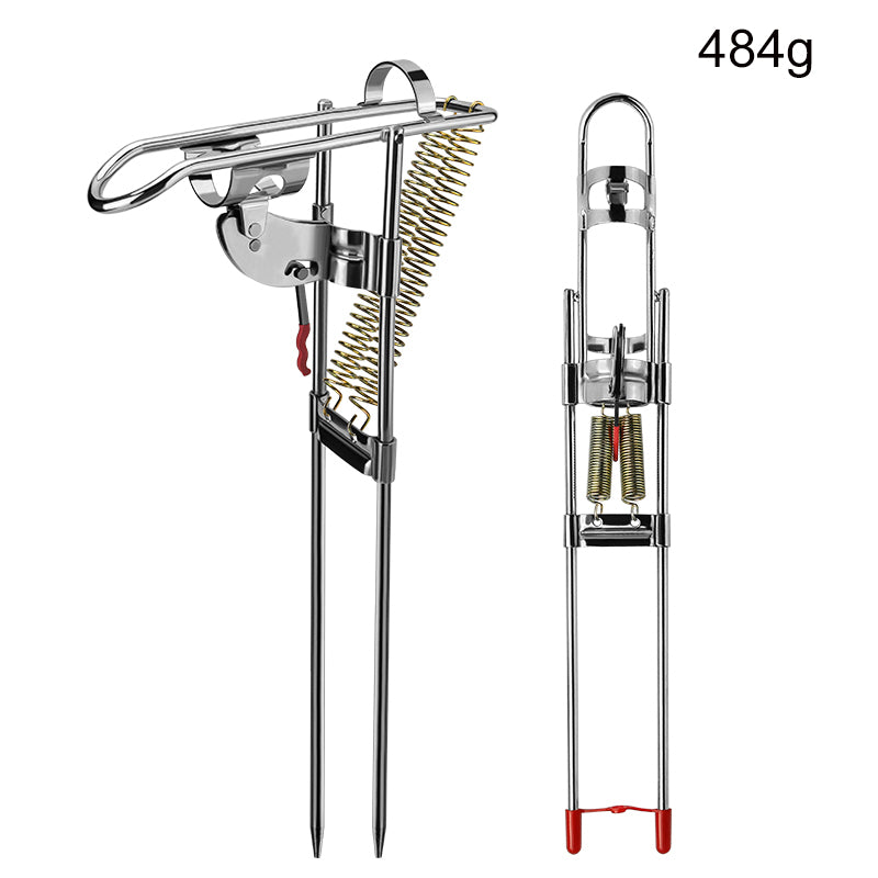Spring Automatic Stainless Steel Adjustable Fishing Rod Holder Bracket by Arizona Desert Gear