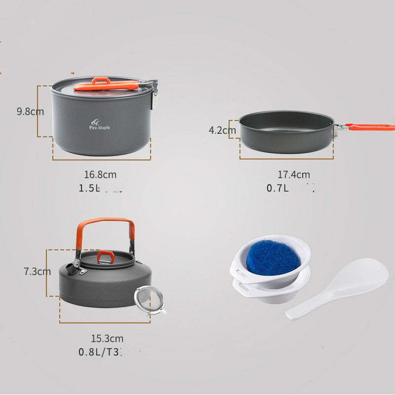 Fire Maple Feast 2 Portable Camping Cookware Set by Arizona Desert Gear