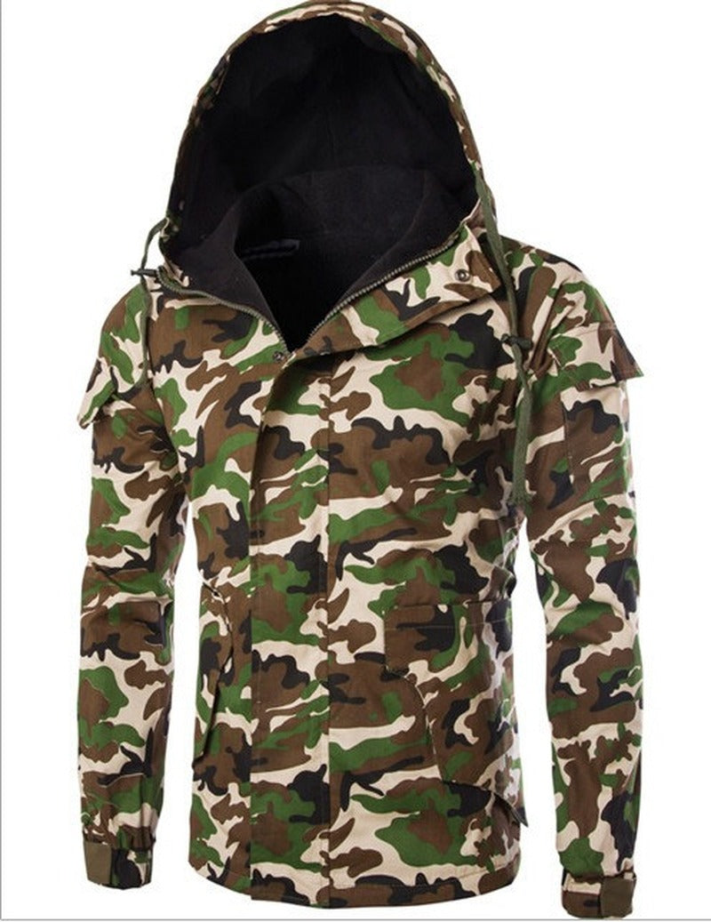 British Camouflage Hooded Jacket For Men by Arizona Desert Gear