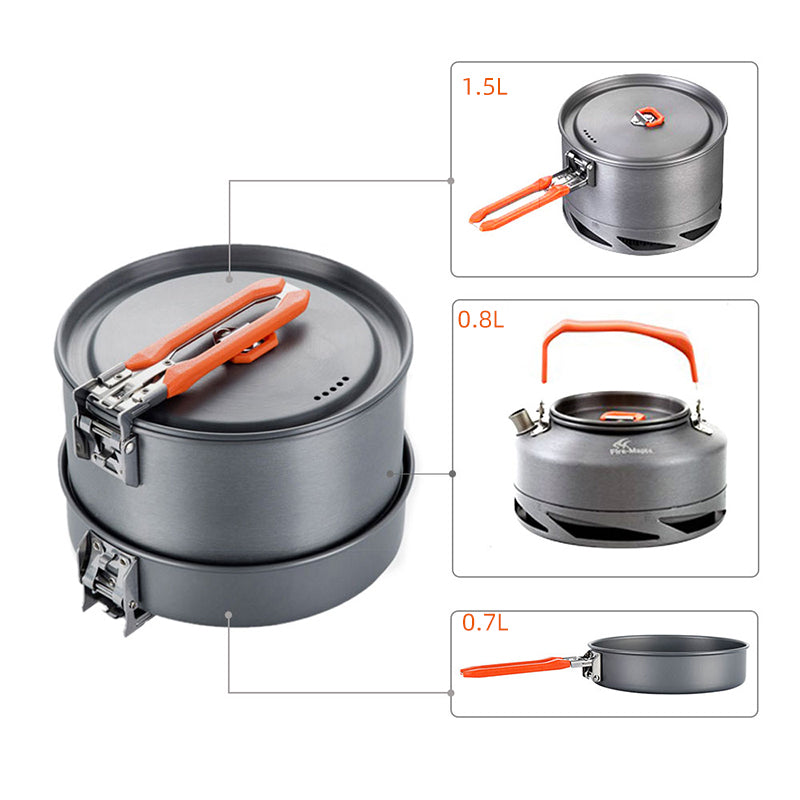Portable Outdoor Camping Cookware Set by Arizona Desert Gear