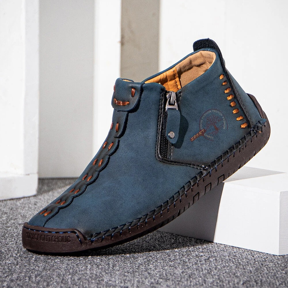 Men Ankle Zipper Hiking Boots Outdoor Shoes by Arizona Desert Gear