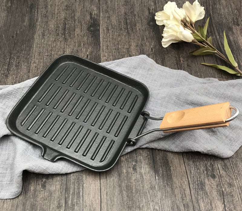 Camping Cast Iron Folding Steak Skillet by Arizona Desert Gear