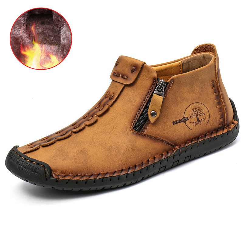 Men Ankle Zipper Hiking Boots Outdoor Shoes by Arizona Desert Gear