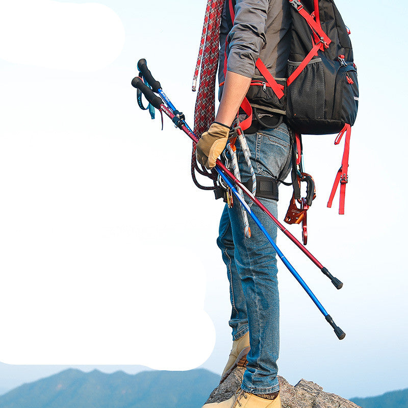Outdoor Folding Ultra-light Aluminum Alloy Trekking Pole by Arizona Desert Gear