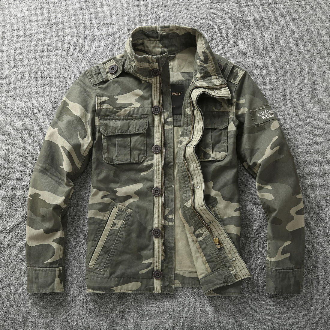 Autumn Camouflage Work Jacket For Men Outdoor Wear by Arizona Desert Gear