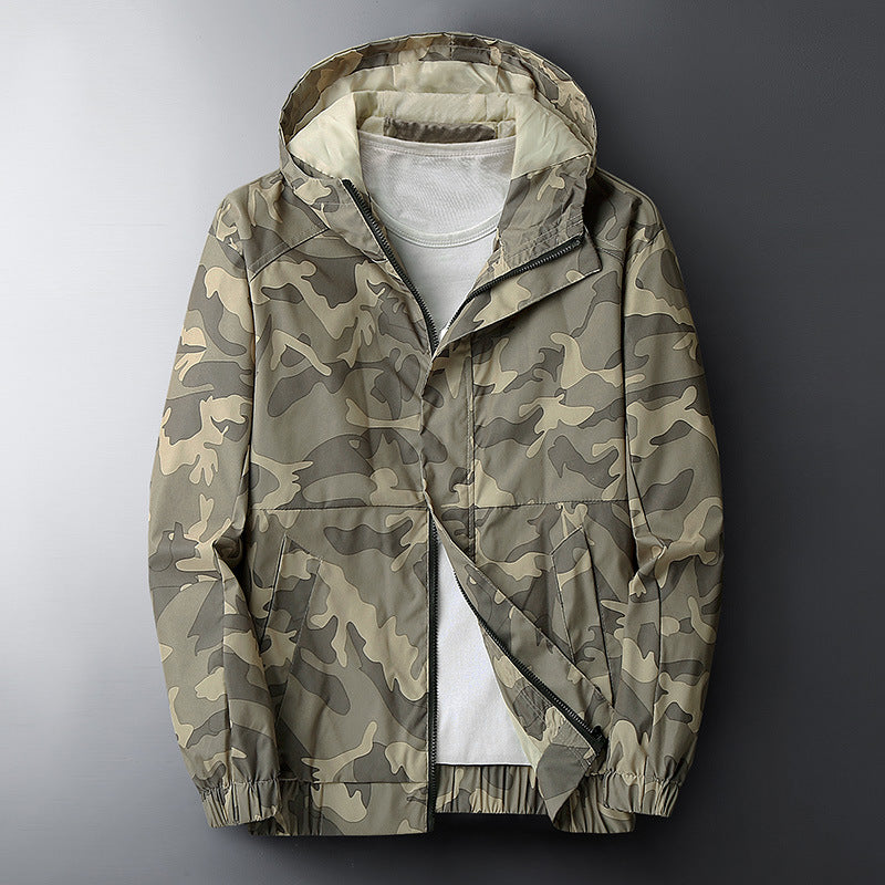 Men's Casual Hooded Camouflage Jacket by Arizona Desert Gear