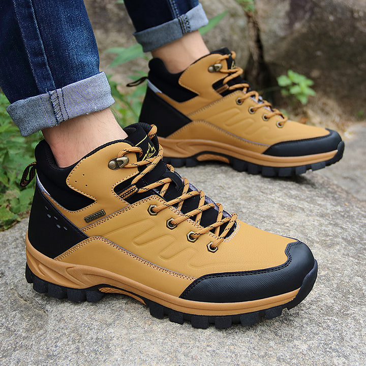 Men High Top Outdoor Hiking Boots Single Layer Shoes by Arizona Desert Gear