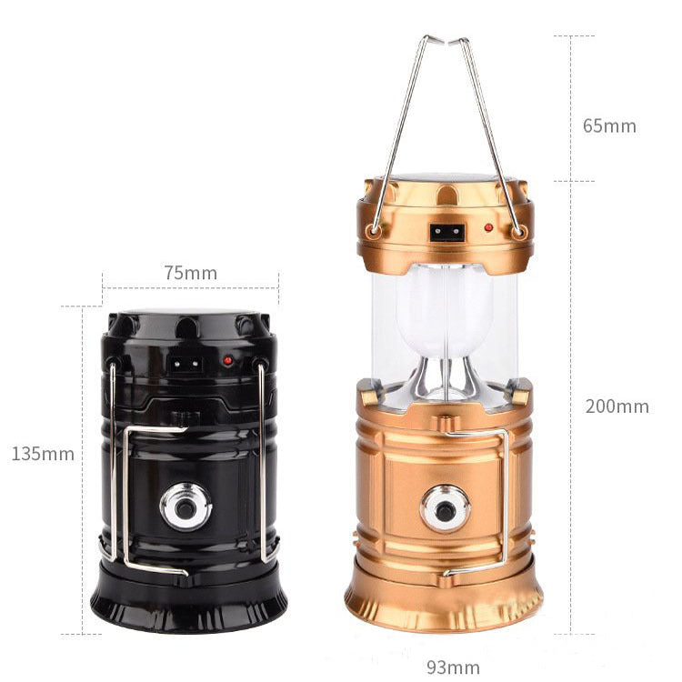 Solar Charging Telescopic Camping Lantern Tent Lamp by Arizona Desert Gear