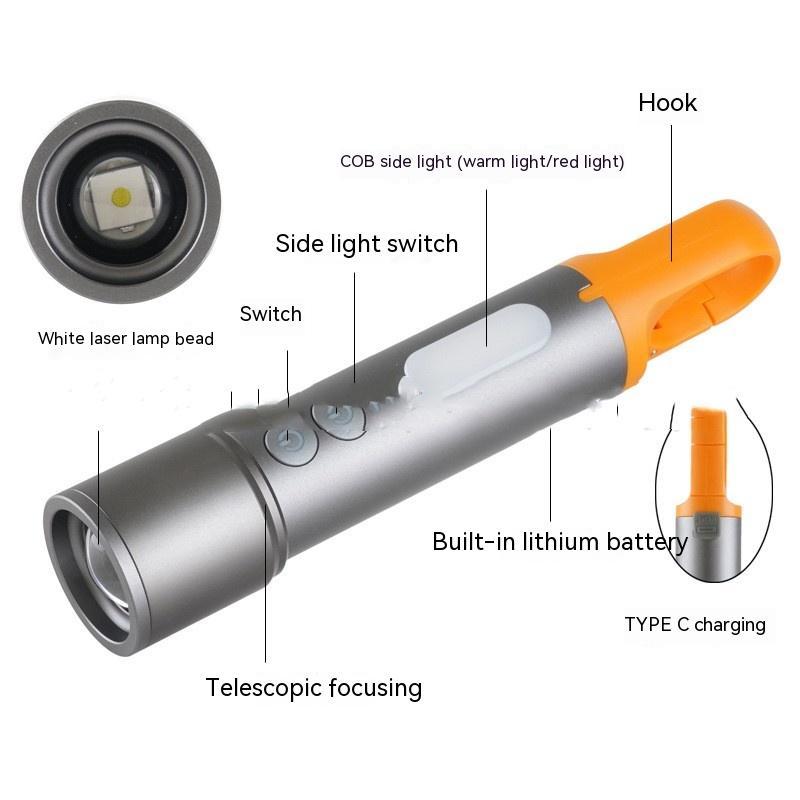 Waterproof Long-Range White Laser Camping Flashlight by Arizona Desert Gear