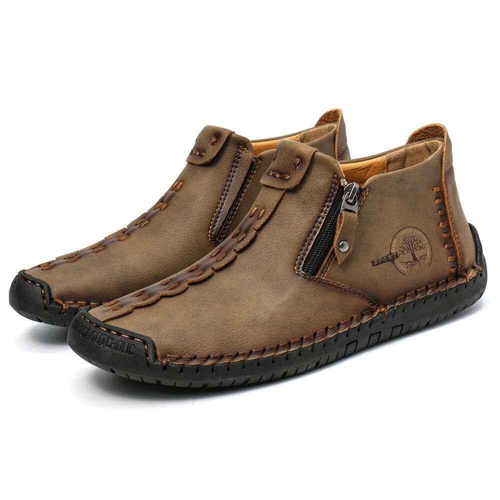 Men Ankle Zipper Hiking Boots Outdoor Shoes by Arizona Desert Gear