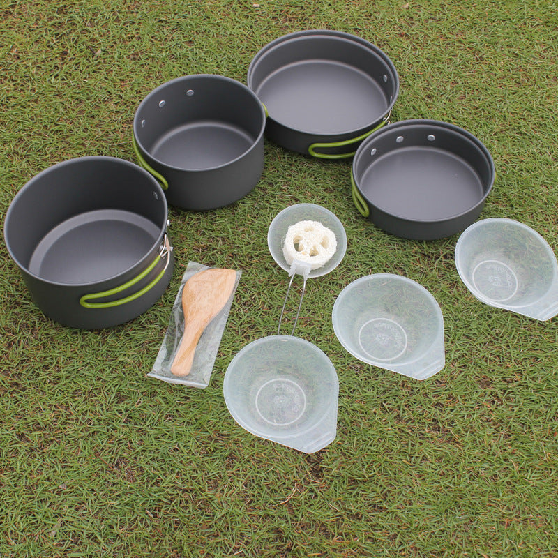 Portable Non-Stick Camping Cookware Set for 2-3 Persons by Arizona Desert Gear