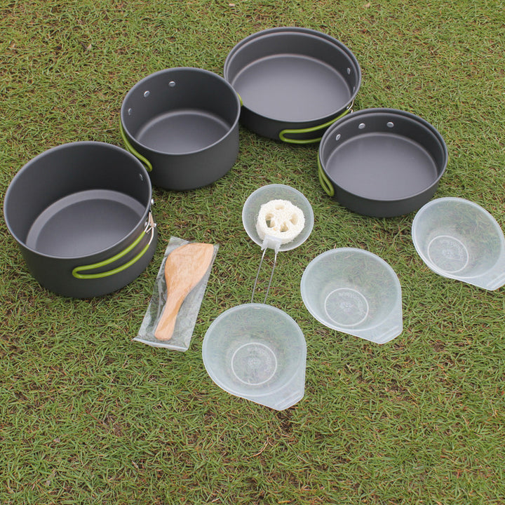 Portable Non-Stick Camping Cookware Set for 2-3 Persons by Arizona Desert Gear