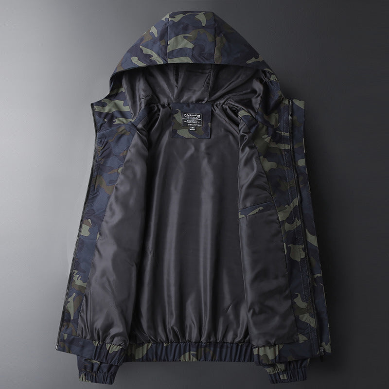 Men's Casual Hooded Camouflage Jacket by Arizona Desert Gear