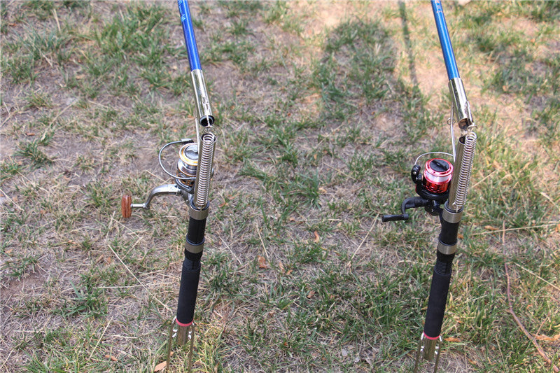 Automatic Spring Fishing Rod Holder Full Set Supplies by Arizona Desert Gear
