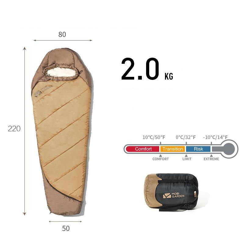 Thickened Winter Mummy Camping Sleeping Bag by Arizona Desert Gear