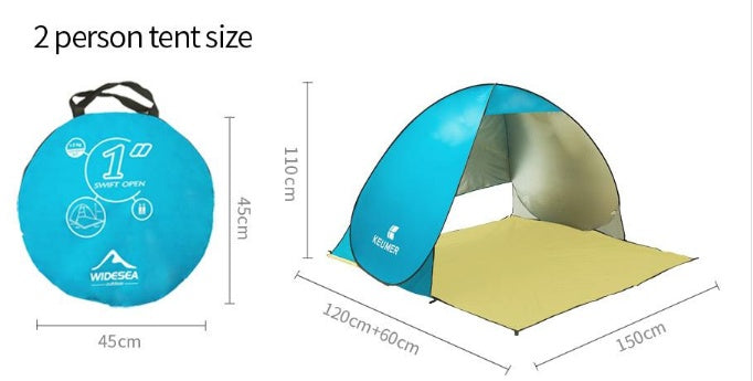 UV Protection Automatic Double Beach Sunshade Camping Tent by Arizona Desert Gear