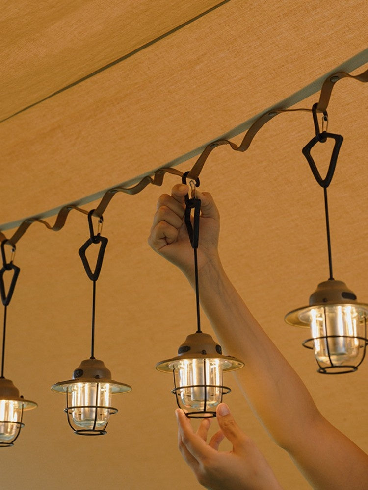 Shanqu Outdoor Camping Lantern Pine Cone Lamp Chandelier by Arizona Desert Gear