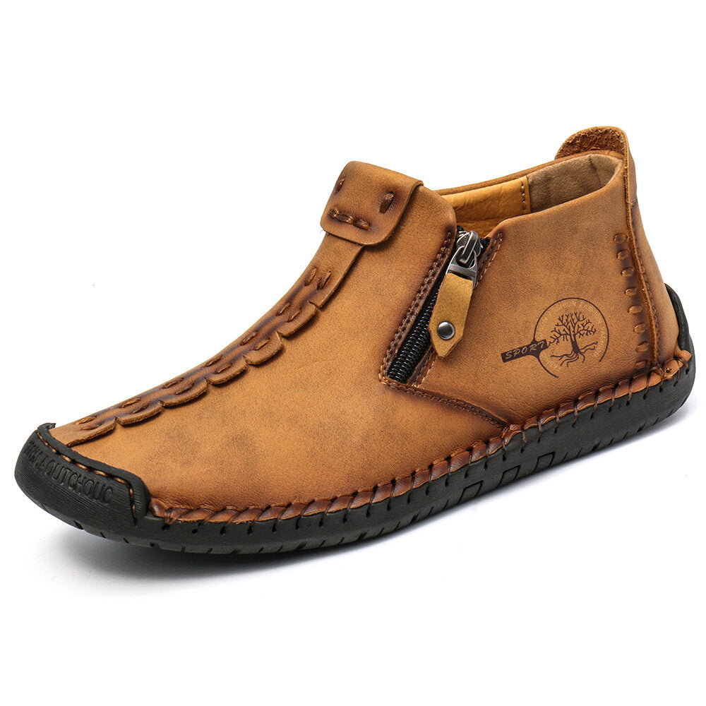 Men Ankle Zipper Hiking Boots Outdoor Shoes by Arizona Desert Gear