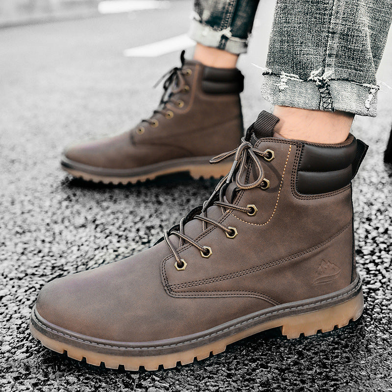 High Top Fashion Hiking Boots Men Outdoor Trend Shoes by Arizona Desert Gear