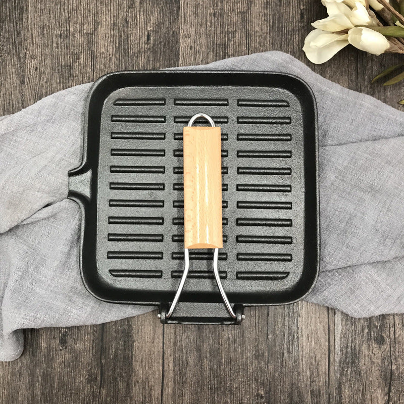 Camping Cast Iron Folding Steak Skillet by Arizona Desert Gear