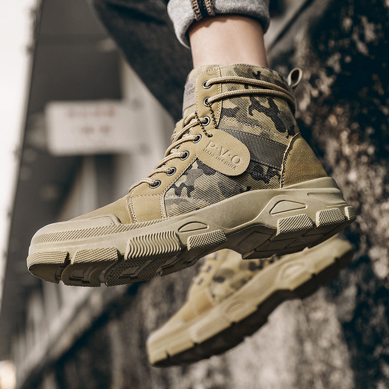 New Canvas High-Top Retro Hiking Boots by Arizona Desert Gear