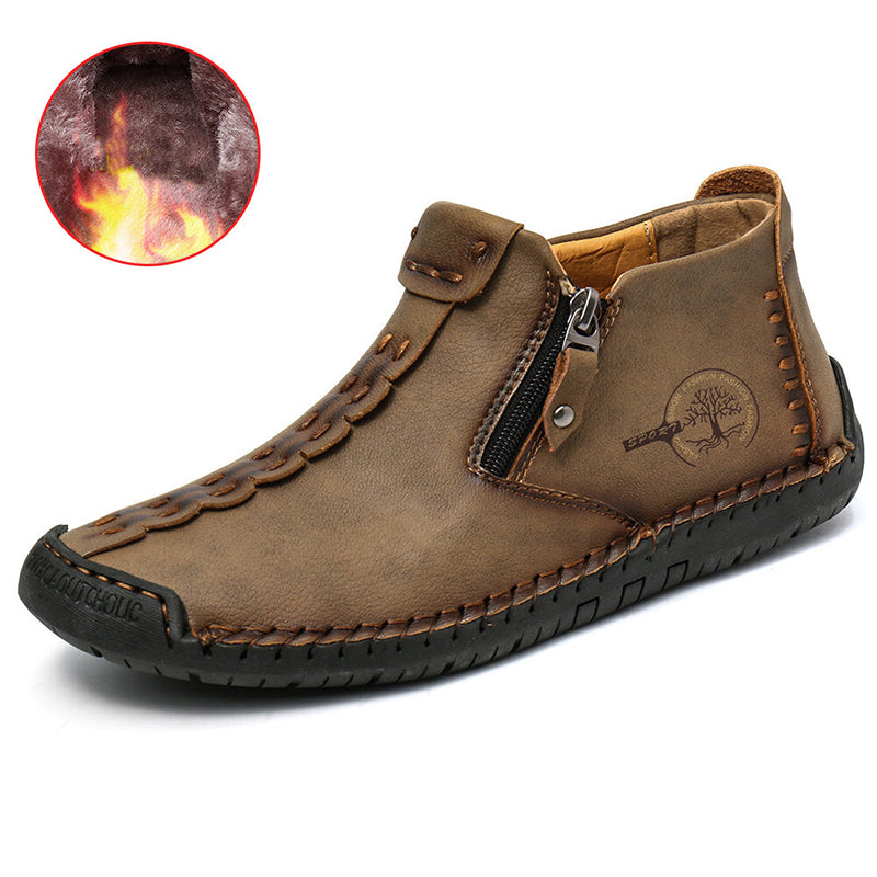 Men Ankle Zipper Hiking Boots Outdoor Shoes by Arizona Desert Gear