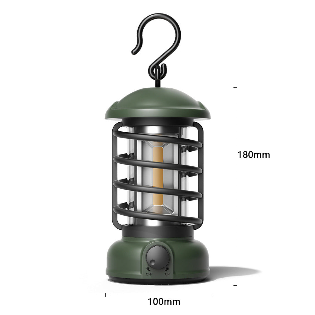 Retro COB Portable Camping Tent Lantern by Arizona Desert Gear