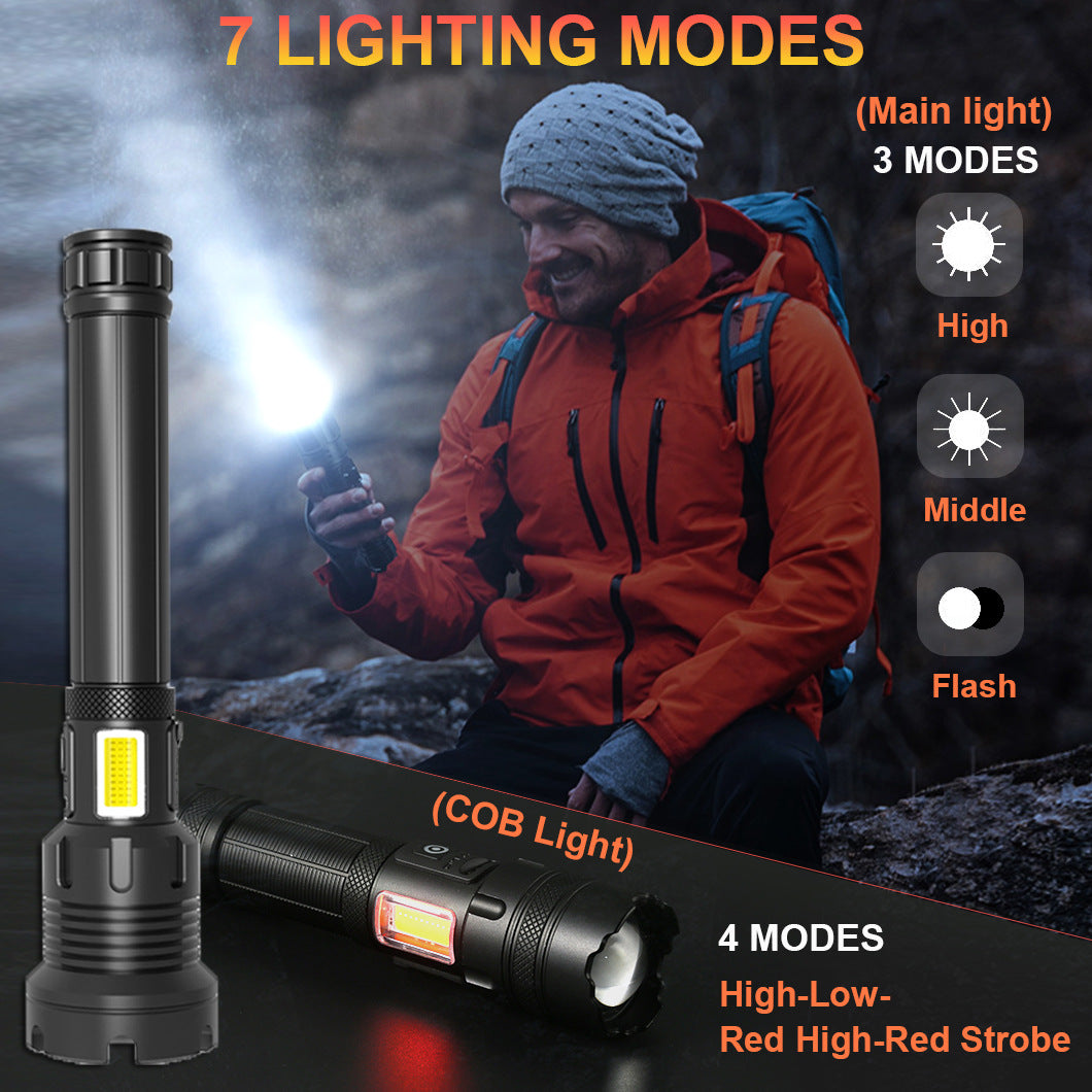 Strong Light Flashlight Outdoor Camping Emergency Rechargeable by Arizona Desert Gear