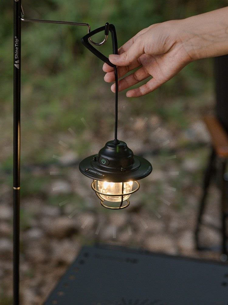 Shanqu Outdoor Camping Lantern Pine Cone Lamp Chandelier by Arizona Desert Gear