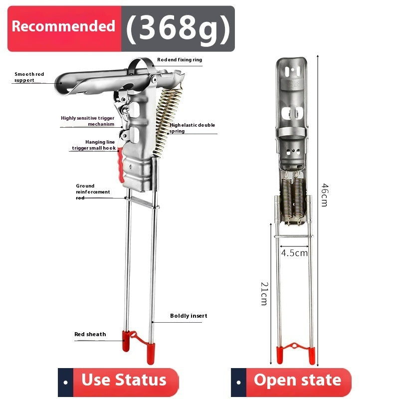Spring Automatic Stainless Steel Adjustable Fishing Rod Holder Bracket by Arizona Desert Gear