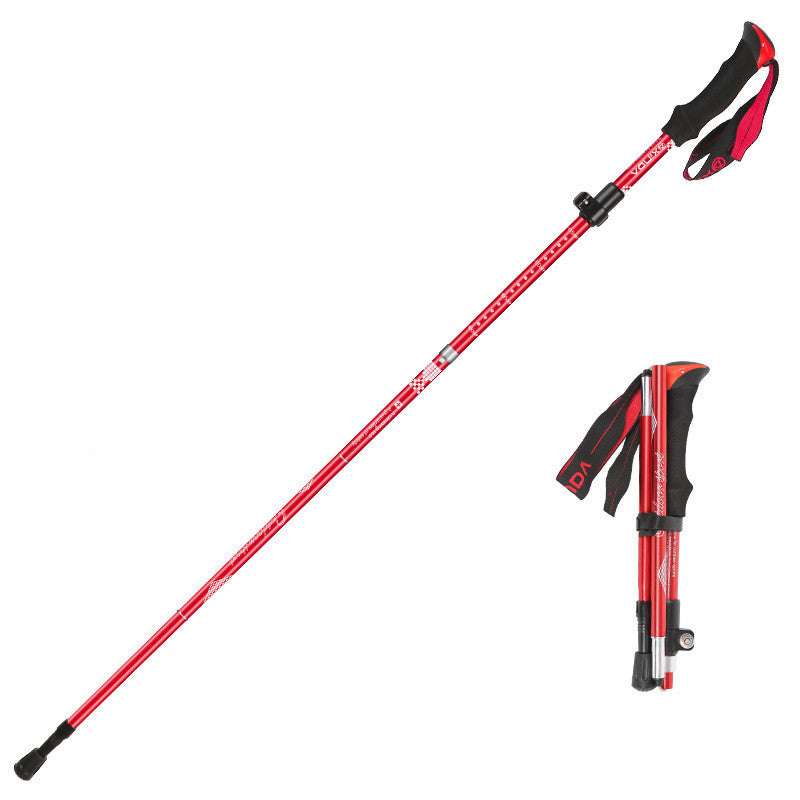 Outdoor Folding Ultra-light Aluminum Alloy Trekking Pole by Arizona Desert Gear