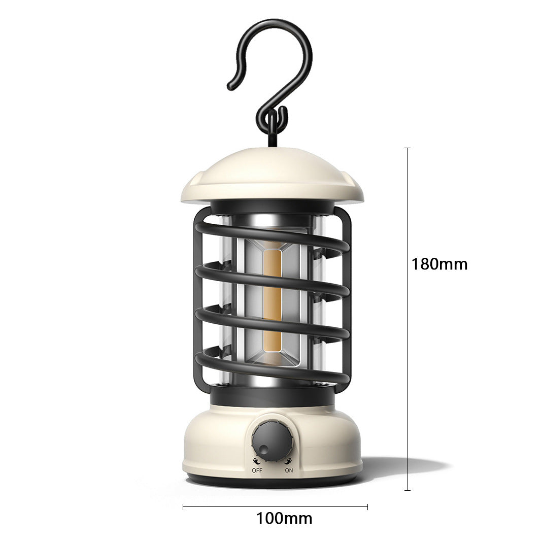 Retro COB Portable Camping Tent Lantern by Arizona Desert Gear