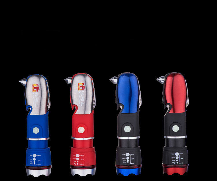 Multifunction LED Camping Flashlight With Safety Hammer by Arizona Desert Gear