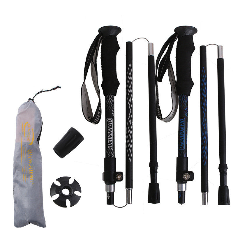 Outdoor Folding Five-section Straight Trekking Pole Trekking Pole by Arizona Desert Gear