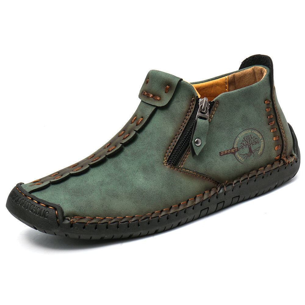 Men Ankle Zipper Hiking Boots Outdoor Shoes by Arizona Desert Gear