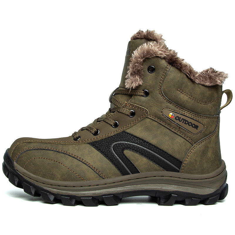 Warm Velvet Cotton Winter Hiking Boots Plus Size by Arizona Desert Gear
