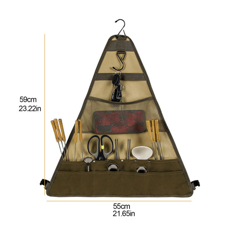 Foldable Camping Tableware Set Spatula Spoon Bag by Arizona Desert Gear