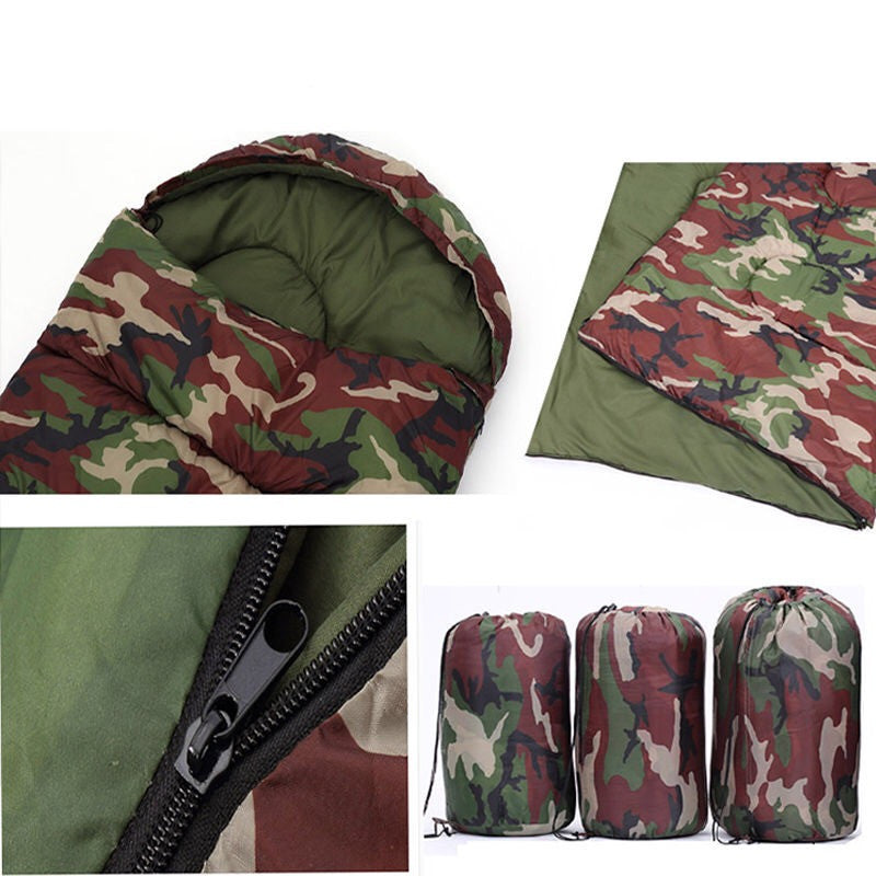 Camouflage Emergency Camping Sleeping Bag by Arizona Desert Gear