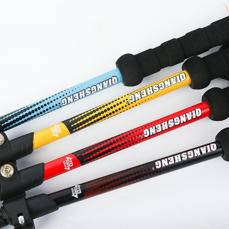 Telescopic Straight Handle External Lock Trekking Pole by Arizona Desert Gear