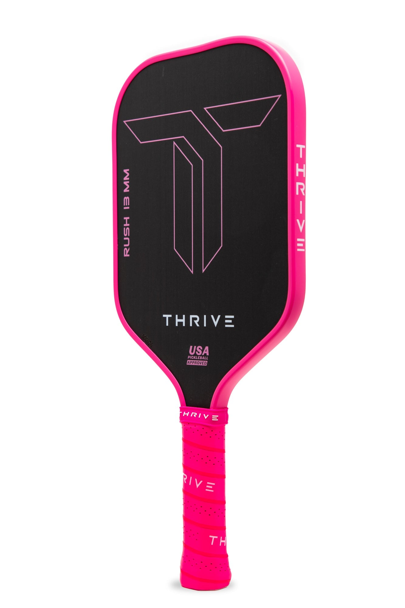 RUSH 13 SINGLES (PINK) Includes custom weight card, paddle cover, paddle eraser, and lead weights. by Thrive Pickleball