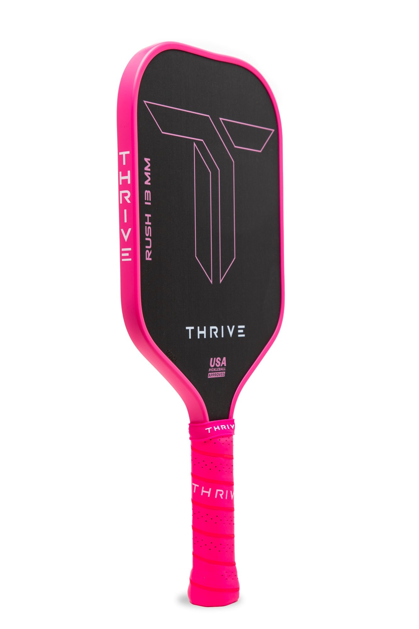 RUSH 13 SINGLES (PINK) Includes custom weight card, paddle cover, paddle eraser, and lead weights. by Thrive Pickleball