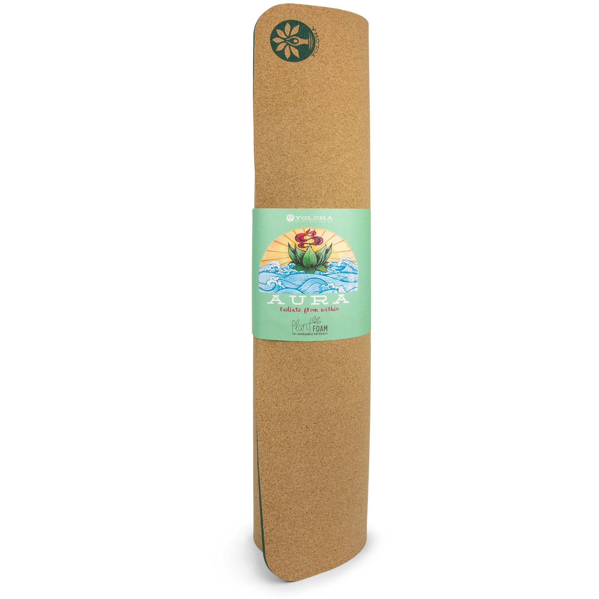 Aura Cork Yoga Mat by Yoloha Yoga