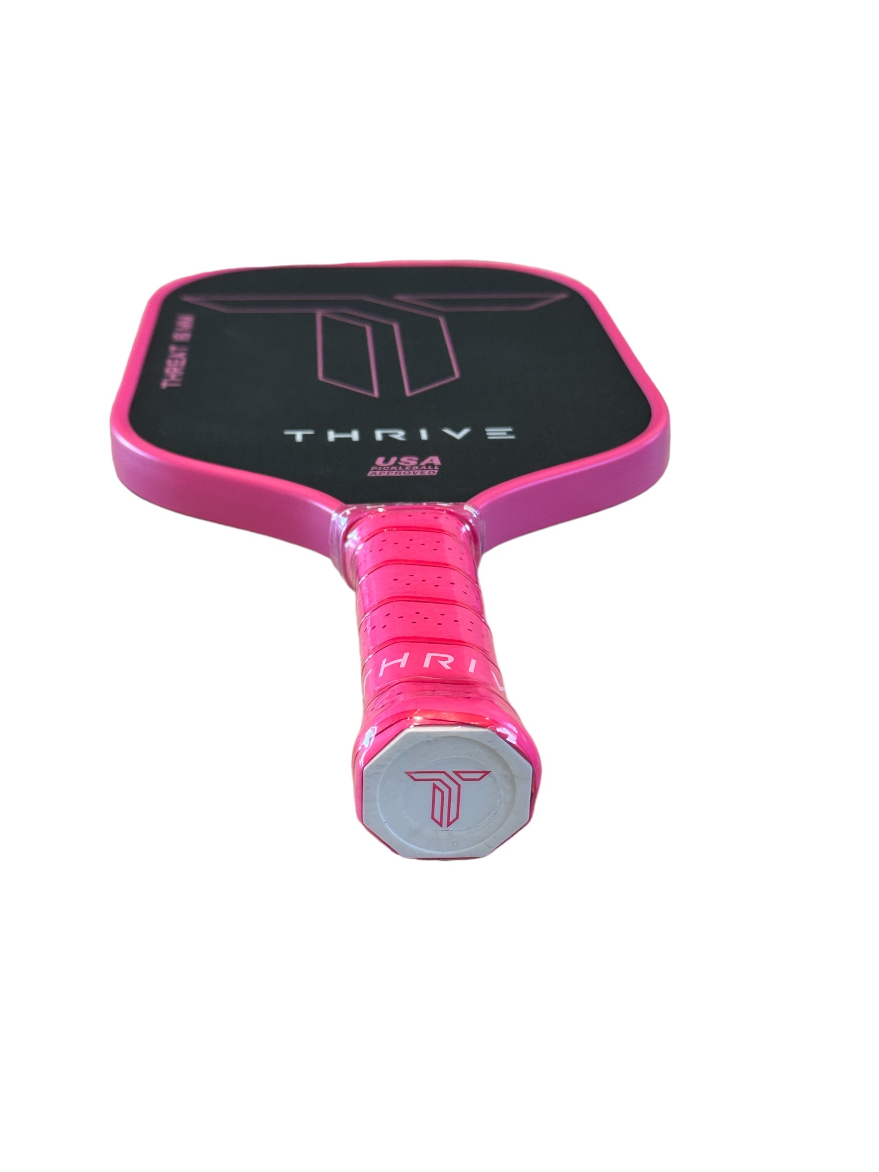 THREAT 16 (PINK) Includes custom weight card, paddle cover, paddle eraser, and lead weights. by Thrive Pickleball