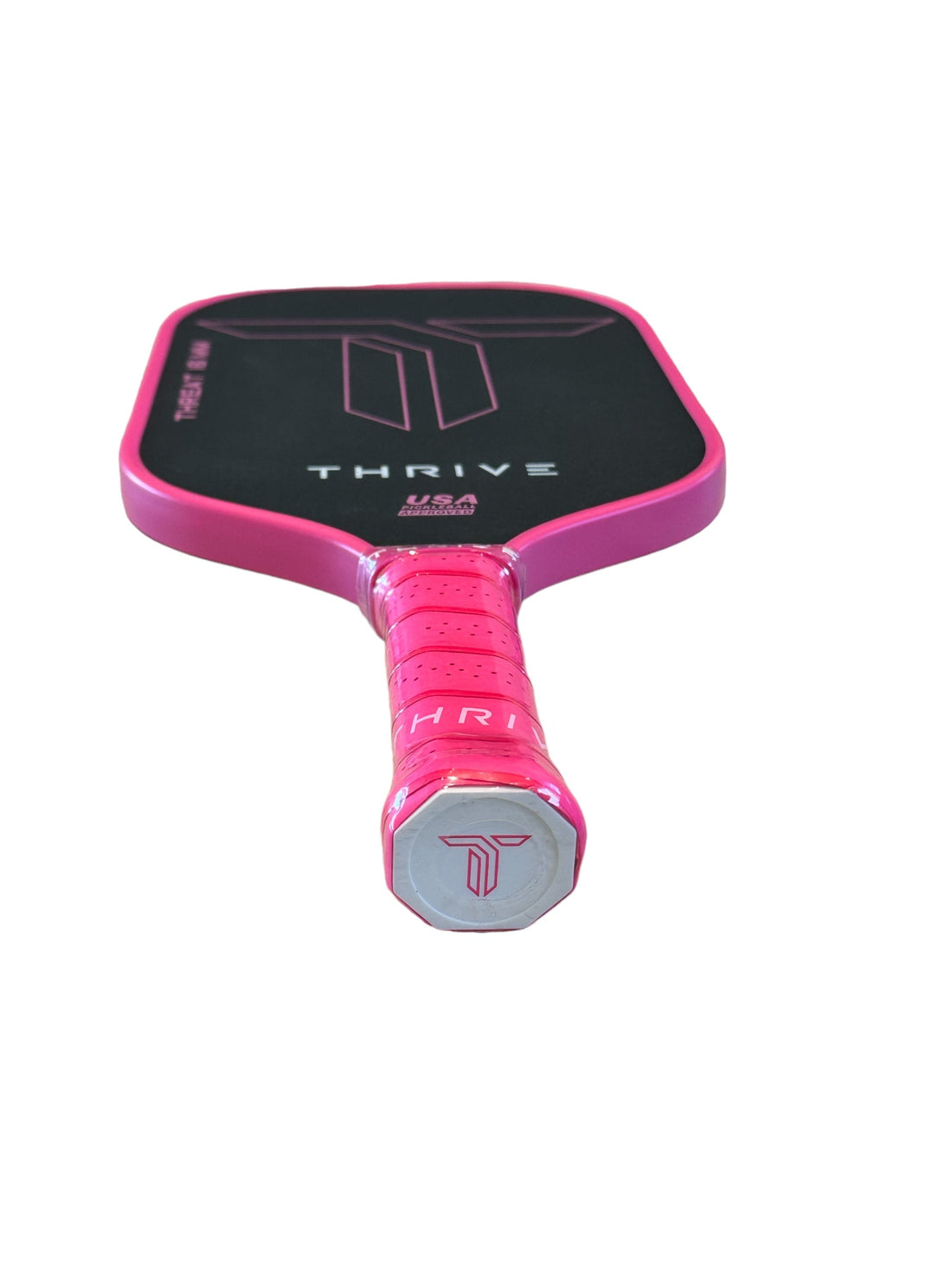 THREAT 16 (PINK) Includes custom weight card, paddle cover, paddle eraser, and lead weights. by Thrive Pickleball