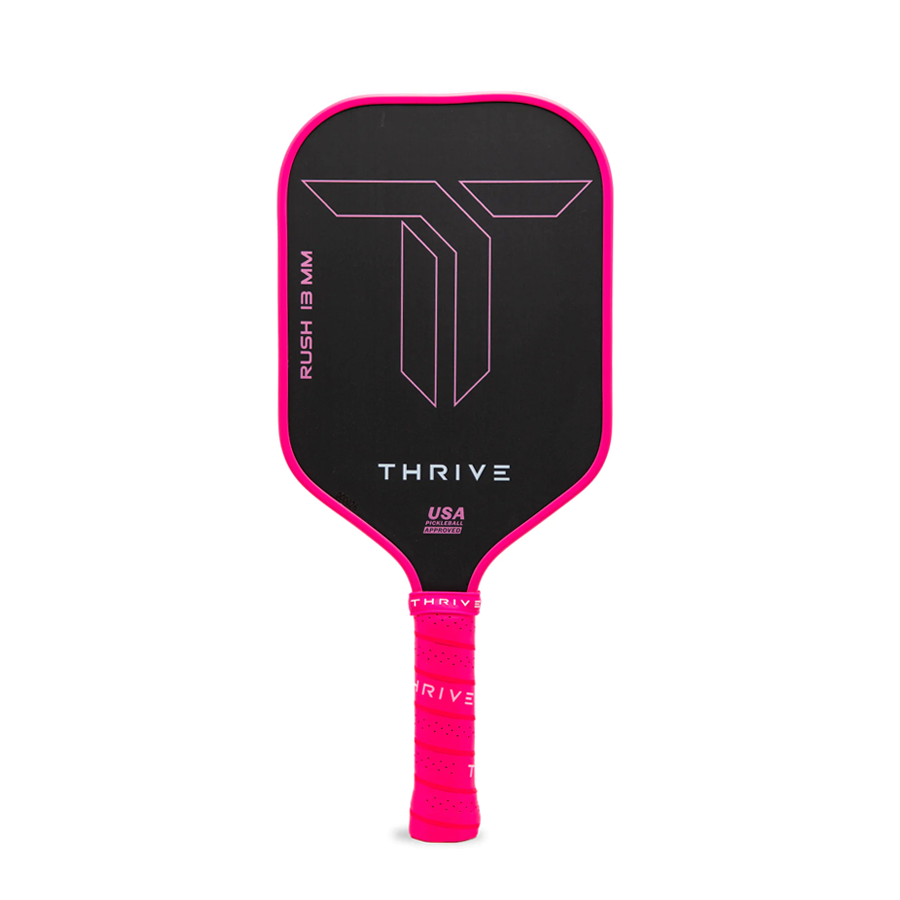 RUSH 13 (PINK) Includes custom weight card, paddle cover, paddle eraser, and lead weights. by Thrive Pickleball